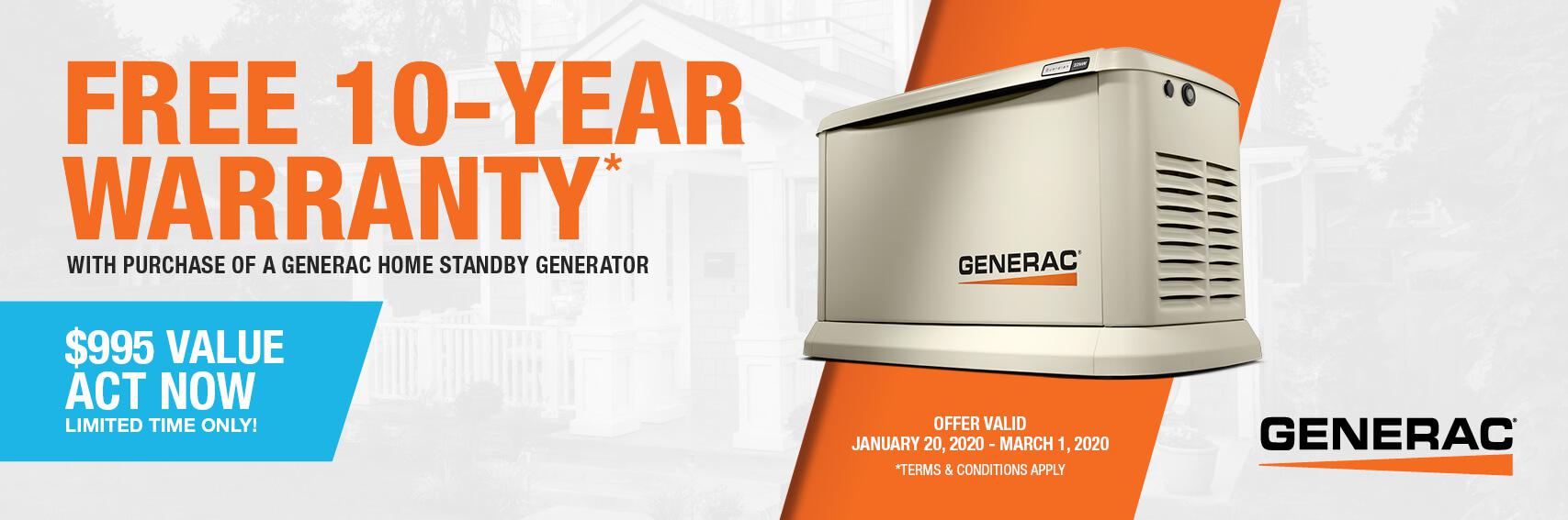 Homestandby Generator Deal | Warranty Offer | Generac Dealer | North Theodore, AL